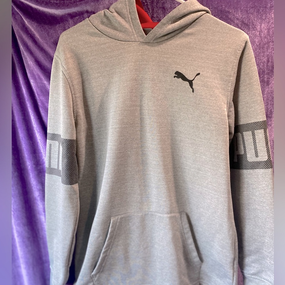 Grey Kids Puma Pullover